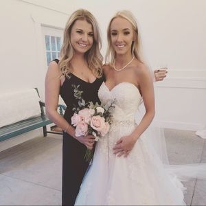 Show me your mumu Jenn Maxi Bridesmaid dress navy